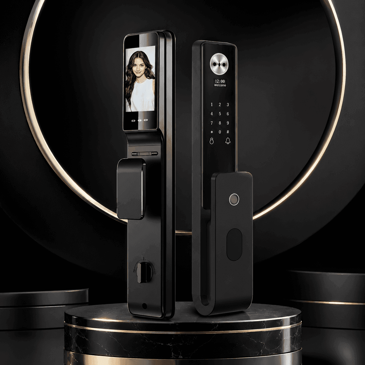 Dual-Panel Video Smart Lock
