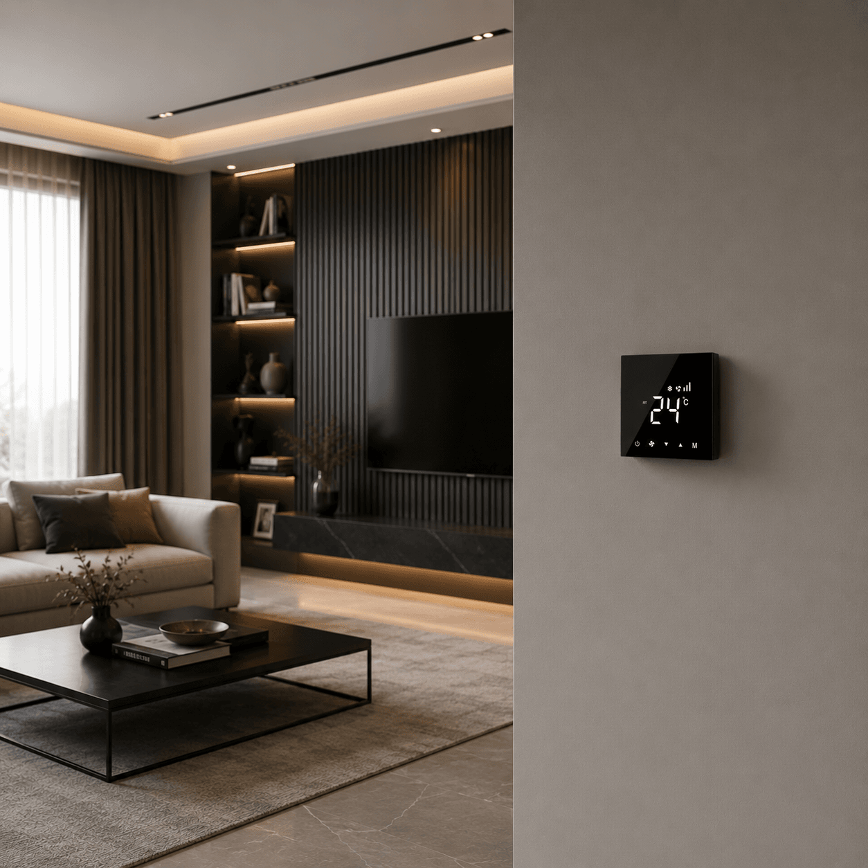 Glass Touch Smart Thermostat